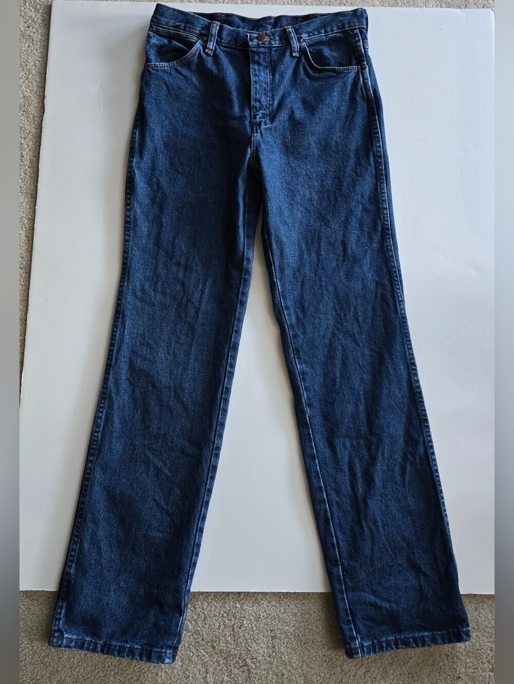 Wrangler Men's Dark Blue Bootcut Jeans 30 × 32